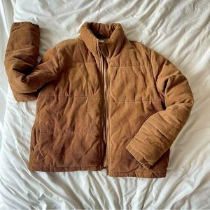 Brandy Melville jacket camel velvet